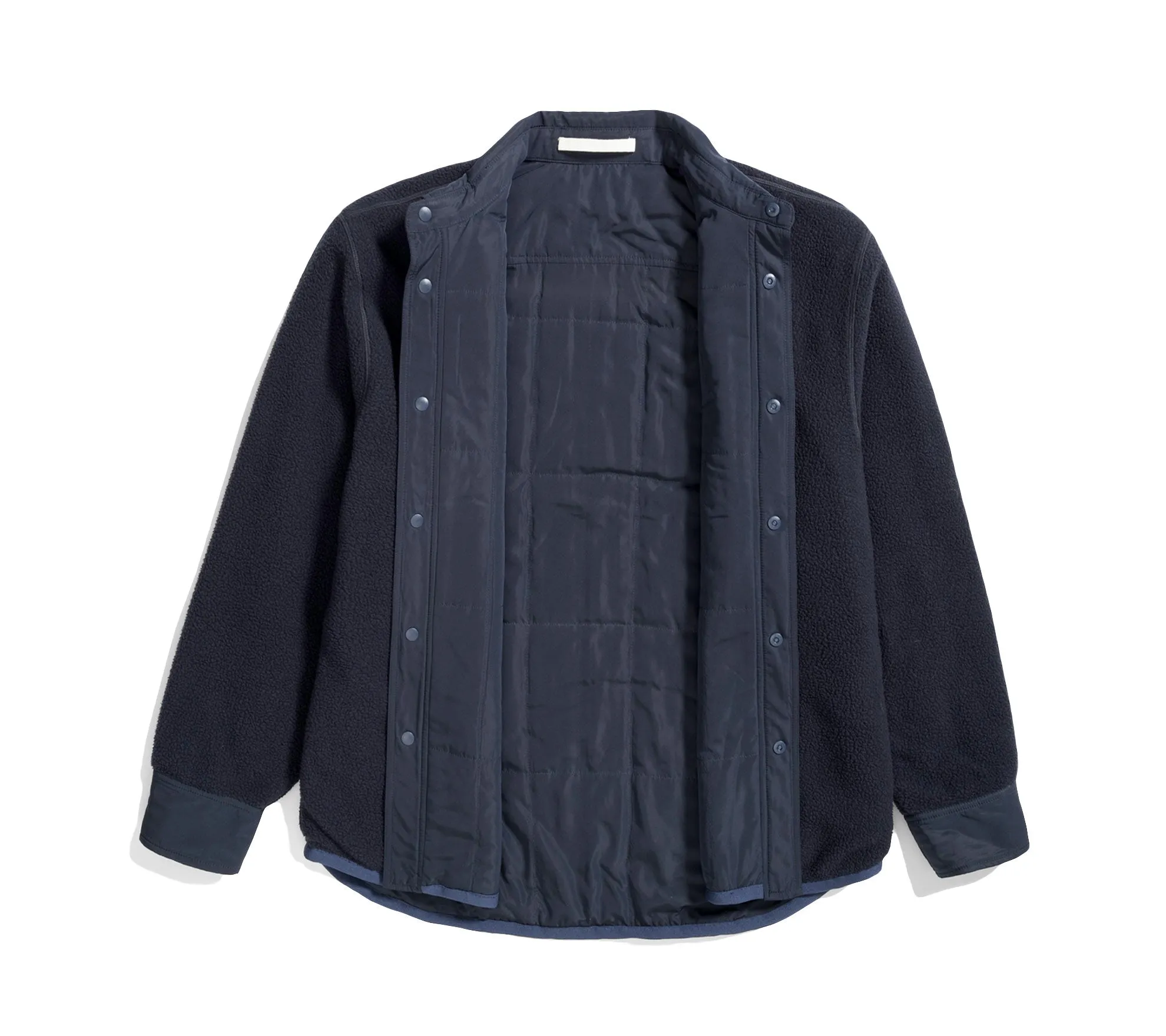 Ulrik Reversible Fleece Overshirt | Dark Navy