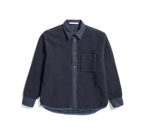 Ulrik Reversible Fleece Overshirt | Dark Navy