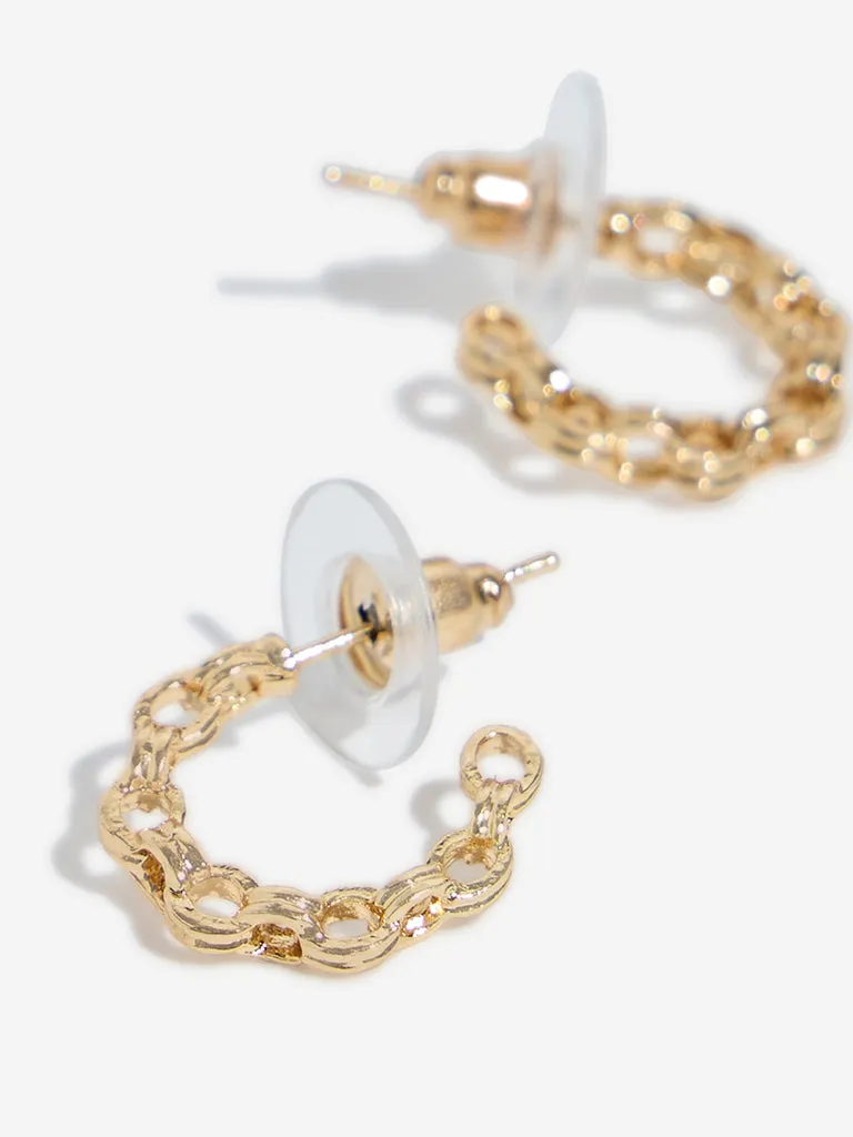 Westside Accessories Gold Small Hoop Earrings