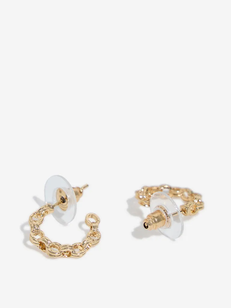 Westside Accessories Gold Small Hoop Earrings