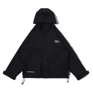 WLS Oversized Multi-Pocket Lightweight Cargo Jacket