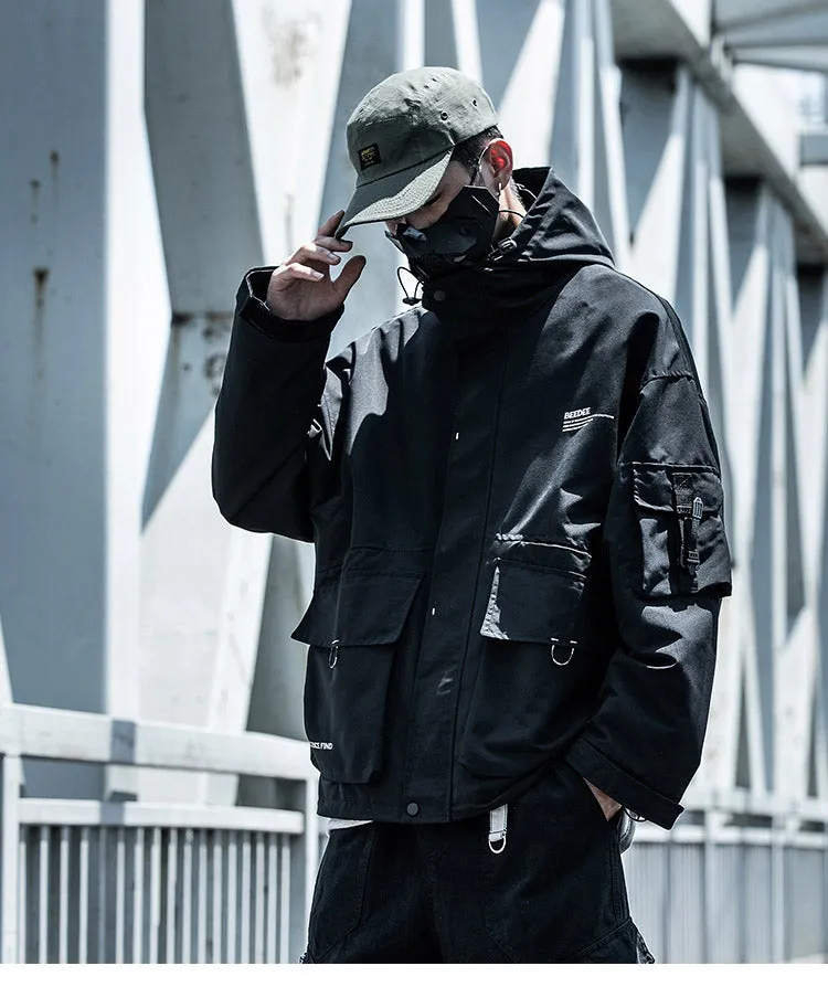 WLS Oversized Multi-Pocket Lightweight Cargo Jacket