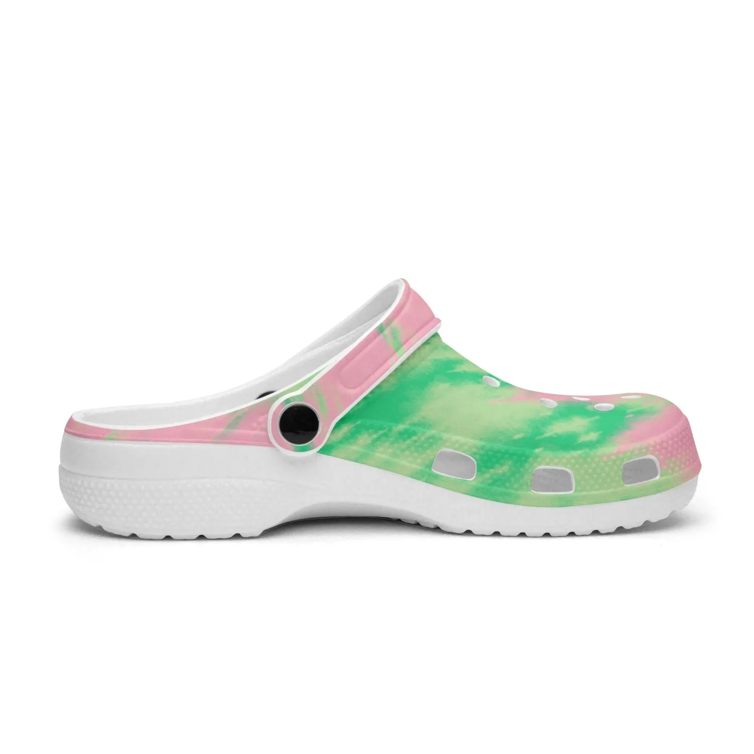 Women's Lightweight Clogs Tie Dye Green